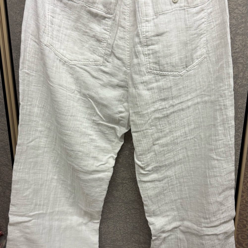 Abercrombie & Fitch White Wide Leg Pants